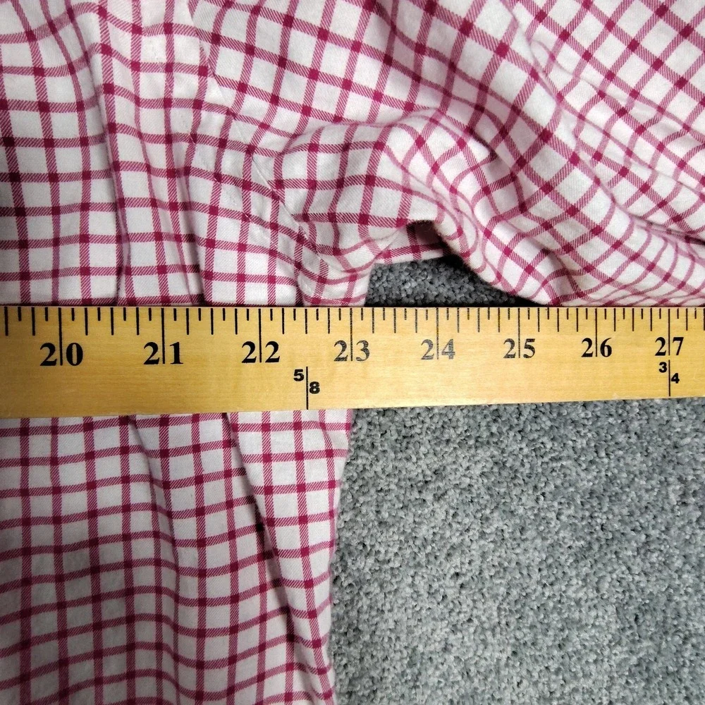 Polo Ralph Lauren Mens Classic Fit Check Shirt Size XL Red Button Down Cotton